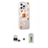 MARSİLYAN™- iPhone 14 Pro Max Kılıf Yörünge Işık Prime - Siyah Polymer Nano Ekran Koruyucu + Bilvis Titan Kamera Lens - GS