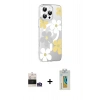 MARSİLYAN™- iPhone 14 Pro Max Kılıf Yörünge Işık Prime - Siyah Polymer Nano Ekran Koruyucu + Bilvis Titan Kamera Lens - GS