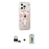 MARSİLYAN™- iPhone 14 Pro Max Kılıf Yörünge Işık Prime - Siyah Polymer Nano Ekran Koruyucu + Bilvis Titan Kamera Lens - GS