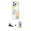 MARSİLYAN™- iPhone 14 Pro Max Kılıf Yörünge Işık Prime - Siyah Polymer Nano Ekran Koruyucu + Bilvis Titan Kamera Lens - SH