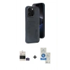 MARSİLYAN™- iPhone 14 Pro Max Kılıf Yörünge Işık Serisi - Şeffaf Royal Nano Ekran Koruyucu + Bilvis Titan Kamera Lens - GS