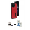 MARSİLYAN™- iPhone 14 Pro Max Kılıf Yörünge Işık Serisi - Şeffaf Royal Nano Ekran Koruyucu + Bilvis Titan Kamera Lens - GS