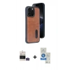 MARSİLYAN™- iPhone 14 Pro Max Kılıf Yörünge Işık Serisi - Şeffaf Royal Nano Ekran Koruyucu + Bilvis Titan Kamera Lens - GS