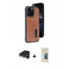 MARSİLYAN™- iPhone 14 Pro Max Kılıf Yörünge Işık Serisi - Siyah 6D Mat Seramik Hayalet Nano Ekran Koruyucu + Raze Metal Kamera Lens - GS