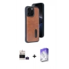 MARSİLYAN™- iPhone 14 Pro Max Kılıf Yörünge Işık Serisi - Siyah Bilvis 5in1 3D Magic Cam Ekran Koruyucu + Bilvis Titan Kamera Lens - DNMR