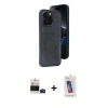 MARSİLYAN™- iPhone 14 Pro Max Kılıf Yörünge Işık Serisi - Siyah Joko 5D Cam + Bilvis Titan Kamera Lens - DNMR