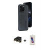 MARSİLYAN™- iPhone 14 Pro Max Kılıf Yörünge Işık Serisi - Siyah Joko 5D Cam + Raze Metal Kamera Lens - GD