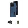 MARSİLYAN™- iPhone 14 Pro Max Kılıf Yörünge Işık Serisi - Siyah Joko Magic 5D Hayalet Cam + Raze Metal Kamera Lens - GS