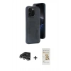MARSİLYAN™- iPhone 14 Pro Max Kılıf Yörünge Işık Serisi - Siyah Mat Seramik Nano Ekran Koruyucu + Raze Metal Kamera Lens - GS