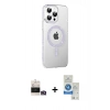 MARSİLYAN™- iPhone 14 Pro Max Kılıf Yörünge Koleksiyonu - Şeffaf Royal Nano Ekran Koruyucu + Bilvis Titan Kamera Lens - GD