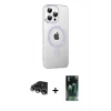 MARSİLYAN™- iPhone 14 Pro Max Kılıf Yörünge Koleksiyonu - Siyah 360 Mat Full Body Arka Koruyucu + Raze Metal Kamera Lens - GS