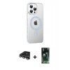 MARSİLYAN™- iPhone 14 Pro Max Kılıf Yörünge Koleksiyonu - Siyah 360 Mat Full Body Arka Koruyucu + Raze Metal Kamera Lens - GS