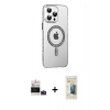 MARSİLYAN™- iPhone 14 Pro Max Kılıf Yörünge Koleksiyonu - Siyah 6D Mat Seramik Hayalet Nano Ekran Koruyucu + Bilvis Titan Kamera Lens - DNMR