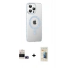 MARSİLYAN™- iPhone 14 Pro Max Kılıf Yörünge Koleksiyonu - Siyah 6D Mat Seramik Hayalet Nano Ekran Koruyucu + Bilvis Titan Kamera Lens - DNMR
