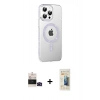 MARSİLYAN™- iPhone 14 Pro Max Kılıf Yörünge Koleksiyonu - Siyah 6D Mat Seramik Hayalet Nano Ekran Koruyucu + Bilvis Titan Kamera Lens - SH