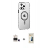 MARSİLYAN™- iPhone 14 Pro Max Kılıf Yörünge Koleksiyonu - Siyah 6D Mat Seramik Hayalet Nano Ekran Koruyucu + Bilvis Titan Kamera Lens - SH