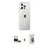 MARSİLYAN™- iPhone 14 Pro Max Kılıf Yörünge Koleksiyonu - Siyah 6D Mat Seramik Hayalet Nano Ekran Koruyucu + Bilvis Titan Kamera Lens - GD