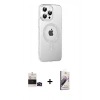 MARSİLYAN™- iPhone 14 Pro Max Kılıf Yörünge Koleksiyonu - Siyah Bilvis 3D Mat Cam Ekran Koruyucu + Bilvis Titan Kamera Lens - SH