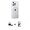 MARSİLYAN™- iPhone 14 Pro Max Kılıf Yörünge Koleksiyonu - Siyah Bilvis 3D Mat Cam Ekran Koruyucu + Bilvis Titan Kamera Lens - GD