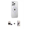 MARSİLYAN™- iPhone 14 Pro Max Kılıf Yörünge Koleksiyonu - Siyah Bilvis 3D Mat Cam Ekran Koruyucu + Bilvis Titan Kamera Lens - SH