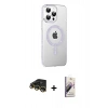 MARSİLYAN™- iPhone 14 Pro Max Kılıf Yörünge Koleksiyonu - Siyah Bilvis 3D Mat Cam Ekran Koruyucu + Raze Metal Kamera Lens - GD
