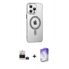 MARSİLYAN™- iPhone 14 Pro Max Kılıf Yörünge Koleksiyonu - Siyah Bilvis 5in1 3D Magic Cam Ekran Koruyucu + Bilvis Titan Kamera Lens - DNMR