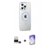 MARSİLYAN™- iPhone 14 Pro Max Kılıf Yörünge Koleksiyonu - Siyah Bilvis 5in1 3D Magic Cam Ekran Koruyucu + Gold Bilvis Titan Kamera Lens