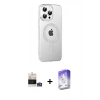 MARSİLYAN™- iPhone 14 Pro Max Kılıf Yörünge Koleksiyonu - Siyah Bilvis 5in1 3D Magic Cam Ekran Koruyucu + Bilvis Titan Kamera Lens - GS