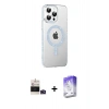 MARSİLYAN™- iPhone 14 Pro Max Kılıf Yörünge Koleksiyonu - Siyah Bilvis 5in1 3D Magic Cam Ekran Koruyucu + Bilvis Titan Kamera Lens - DNMR
