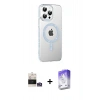 MARSİLYAN™- iPhone 14 Pro Max Kılıf Yörünge Koleksiyonu - Siyah Bilvis 5in1 3D Magic Cam Ekran Koruyucu + Bilvis Titan Kamera Lens - GS
