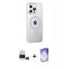 MARSİLYAN™- iPhone 14 Pro Max Kılıf Yörünge Koleksiyonu - Siyah Bilvis 5in1 3D Magic Cam Ekran Koruyucu + Bilvis Titan Kamera Lens - GS