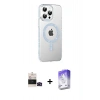 MARSİLYAN™- iPhone 14 Pro Max Kılıf Yörünge Koleksiyonu - Siyah Bilvis 5in1 3D Magic Cam Ekran Koruyucu + Bilvis Titan Kamera Lens - SH
