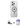 MARSİLYAN™- iPhone 14 Pro Max Kılıf Yörünge Koleksiyonu - Siyah Bilvis 5in1 3D Magic Cam Ekran Koruyucu + Gold Bilvis Titan Kamera Lens