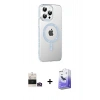 MARSİLYAN™- iPhone 14 Pro Max Kılıf Yörünge Koleksiyonu - Siyah Bilvis 5in1 5D Magic Hayalet Cam Ekran Koruyucu + Bilvis Titan Kamera Lens - GD