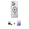 MARSİLYAN™- iPhone 14 Pro Max Kılıf Yörünge Koleksiyonu - Siyah Bilvis 5in1 5D Magic Hayalet Cam Ekran Koruyucu + Bilvis Titan Kamera Lens - DNMR