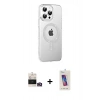 MARSİLYAN™- iPhone 14 Pro Max Kılıf Yörünge Koleksiyonu - Siyah Joko 5D Cam + Gold Bilvis Titan Kamera Lens