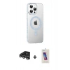 MARSİLYAN™- iPhone 14 Pro Max Kılıf Yörünge Koleksiyonu - Siyah Joko 5D Cam + Raze Metal Kamera Lens - GS