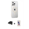 MARSİLYAN™- iPhone 14 Pro Max Kılıf Yörünge Koleksiyonu - Siyah Joko 5D Cam + Raze Metal Kamera Lens - GS