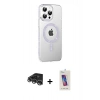 MARSİLYAN™- iPhone 14 Pro Max Kılıf Yörünge Koleksiyonu - Siyah Joko 5D Cam + Raze Metal Kamera Lens - GS