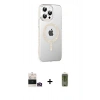 MARSİLYAN™- iPhone 14 Pro Max Kılıf Yörünge Koleksiyonu - Siyah Joko Magic 5D Hayalet Cam + Bilvis Titan Kamera Lens - GD