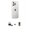 MARSİLYAN™- iPhone 14 Pro Max Kılıf Yörünge Koleksiyonu - Siyah Joko Magic 5D Hayalet Cam + Bilvis Titan Kamera Lens - GS