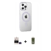 MARSİLYAN™- iPhone 14 Pro Max Kılıf Yörünge Koleksiyonu - Siyah Joko Magic 5D Hayalet Cam + Bilvis Titan Kamera Lens - DNMR