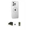 MARSİLYAN™- iPhone 14 Pro Max Kılıf Yörünge Koleksiyonu - Siyah Joko Magic 5D Hayalet Cam + Raze Metal Kamera Lens - GD