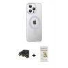 MARSİLYAN™- iPhone 14 Pro Max Kılıf Yörünge Koleksiyonu - Siyah Mat Seramik Nano Ekran Koruyucu + Raze Metal Kamera Lens - GD