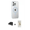 MARSİLYAN™- iPhone 14 Pro Max Kılıf Yörünge Koleksiyonu - Siyah Mat Seramik Nano Ekran Koruyucu + Raze Metal Kamera Lens - GS