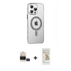 MARSİLYAN™- iPhone 14 Pro Max Kılıf Yörünge Koleksiyonu - Siyah Mat Seramik Nano Ekran Koruyucu + Bilvis Titan Kamera Lens - SH