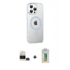 MARSİLYAN™- iPhone 14 Pro Max Kılıf Yörünge Koleksiyonu - Siyah Polymer Nano Ekran Koruyucu + Bilvis Titan Kamera Lens - GD