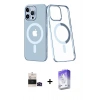 MARSİLYAN™- iPhone 14 Pro Max Kılıf Yörünge Minimal - Siyah Bilvis 5in1 3D Magic Cam Ekran Koruyucu + Bilvis Titan Kamera Lens - SH
