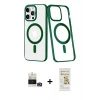 MARSİLYAN™- iPhone 14 Pro Max Kılıf Yörünge Minimal - Siyah Mat Seramik Nano Ekran Koruyucu + Bilvis Titan Kamera Lens - GD