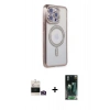 MARSİLYAN™- iPhone 14 Pro Max Kılıf Zirve Doku Prime - Şeffaf 360 Full Body Arka Koruyucu + Bilvis Titan Kamera Lens - GD